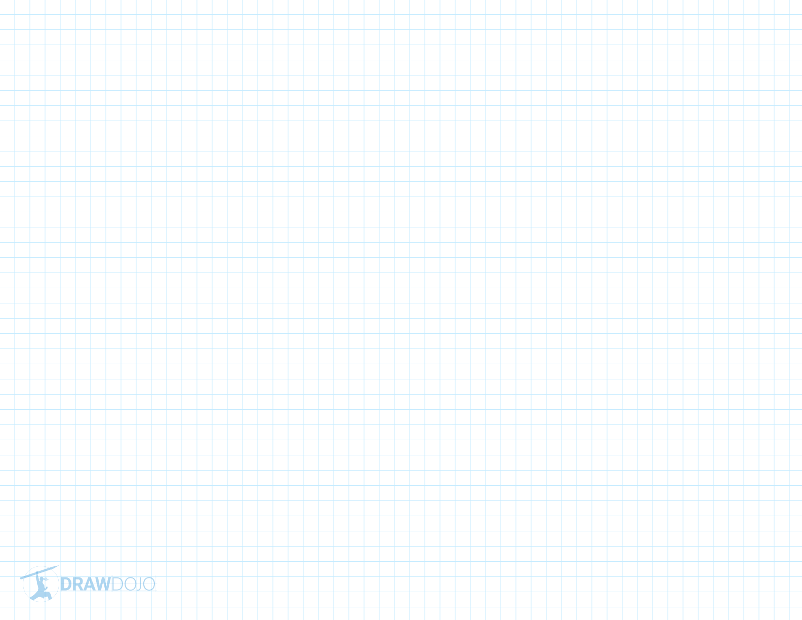 Printable 2D drawing grid template with small squares
