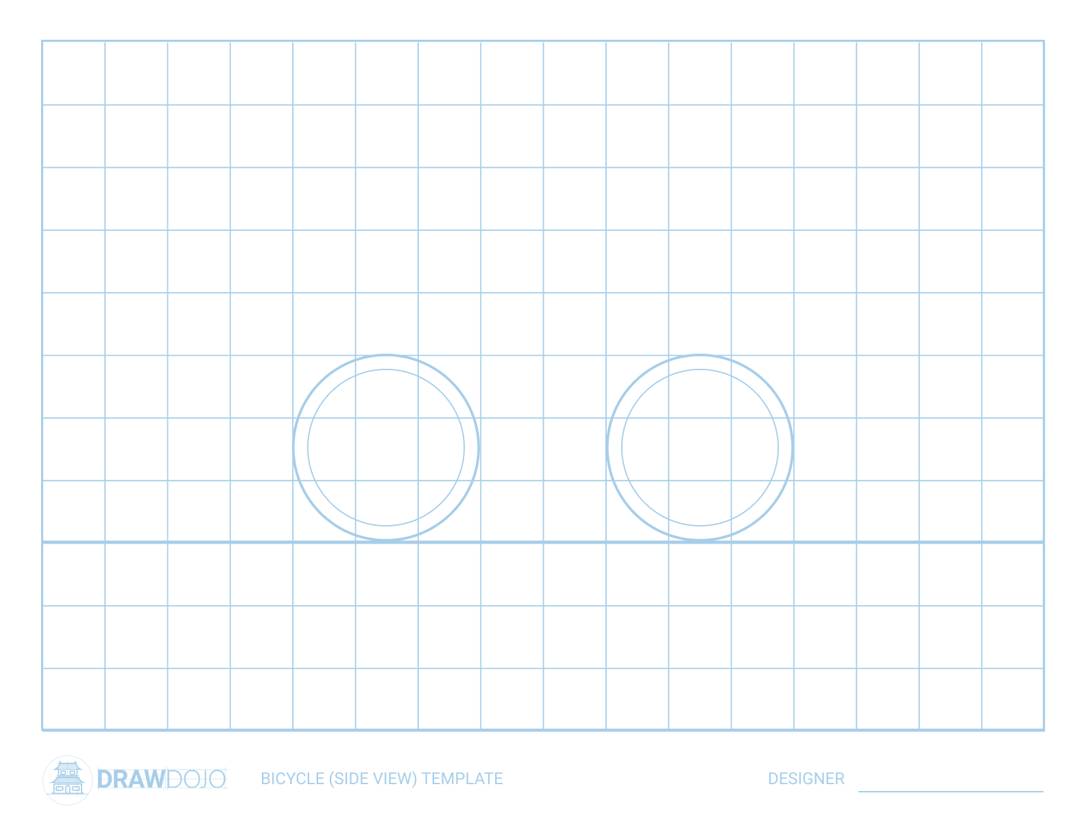 Bike Side Drawing Template