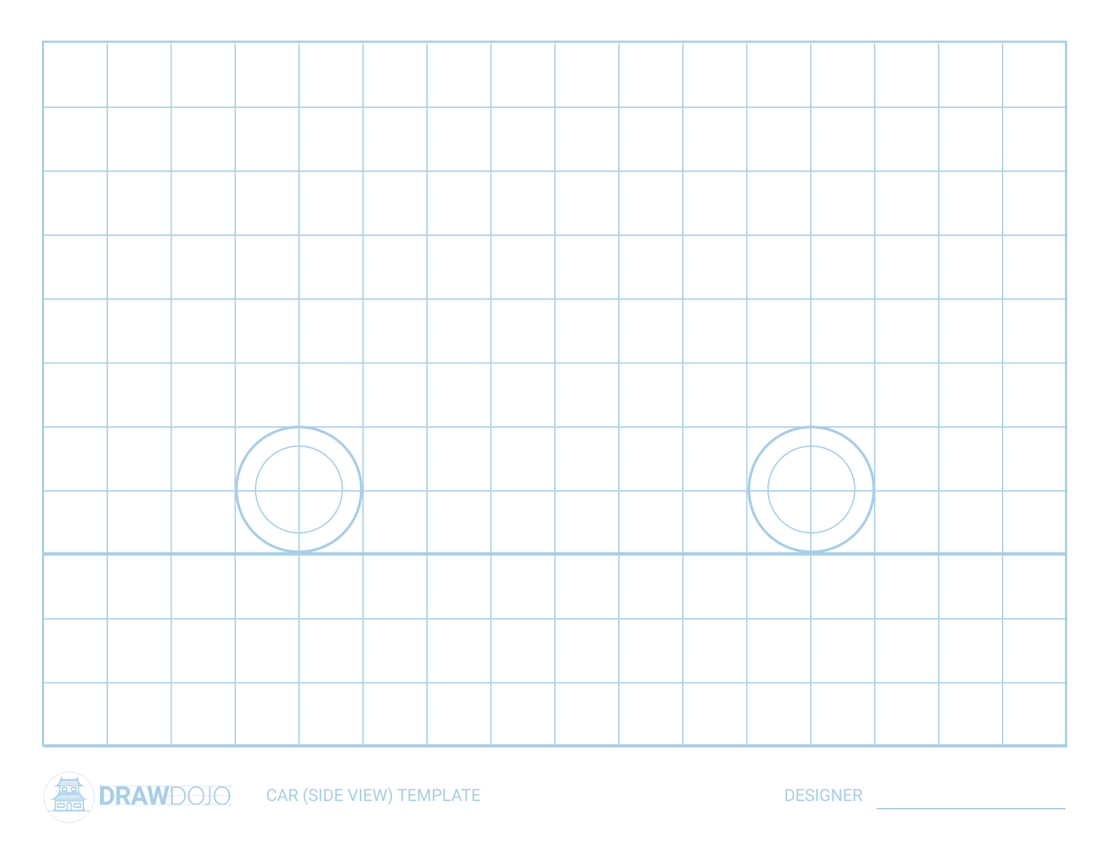 Car Side Drawing Template